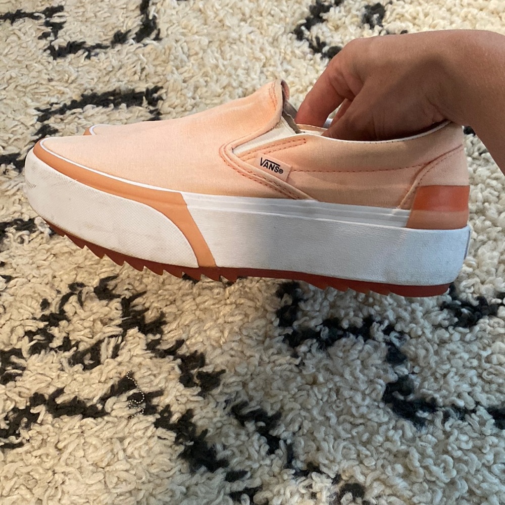 Pink platform Van slip ons  - womens size 8